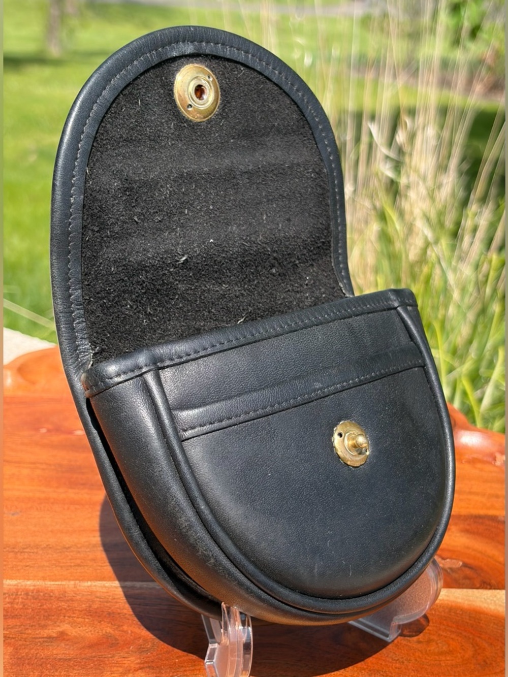 Vintage COACH Mini Belt Bag Black Leather 9826 EUC - Picture 9 of 17